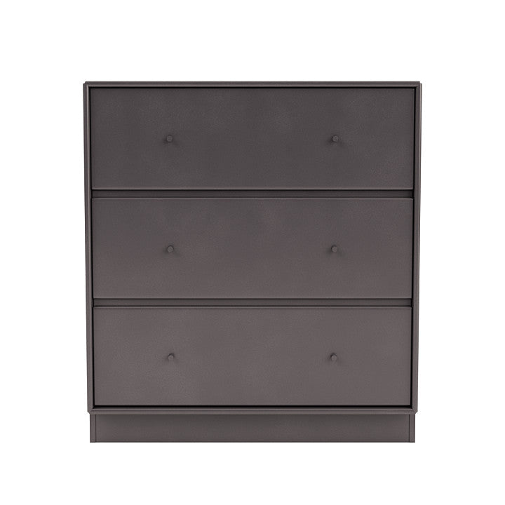 Montana Carry Dresser With 7 Cm Plinth, Coffee Brown