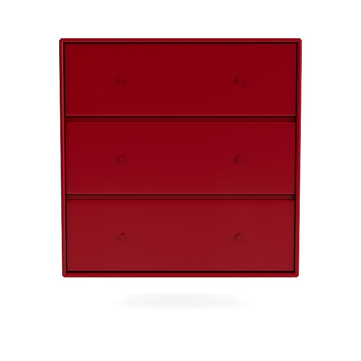 Montana Carry Dresser With Suspension Rail, Beetroot Red