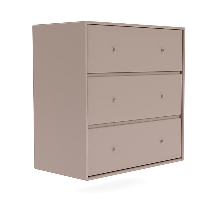 Montana Carry Dresser With Suspension Rail, Mushroom Brown