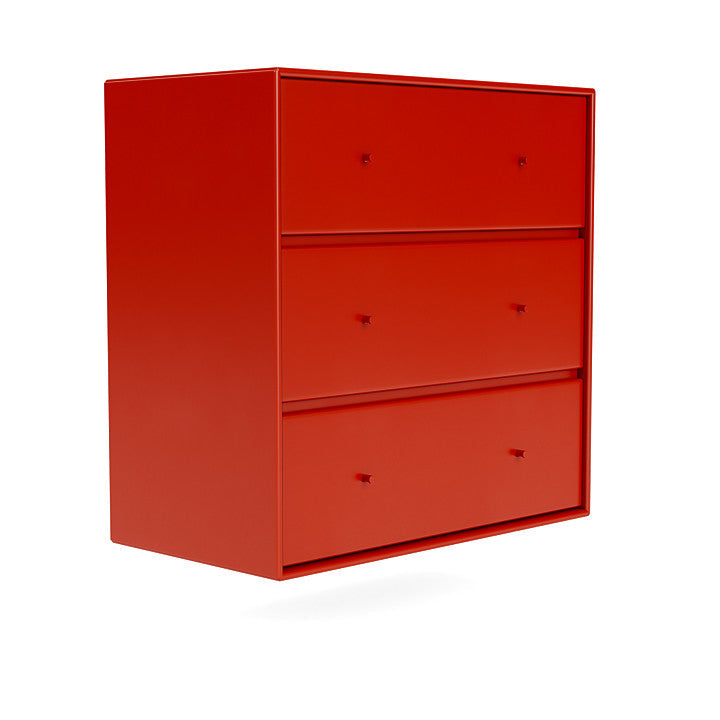 Montana Carry Dresser With Suspension Rail, Rosehip Red