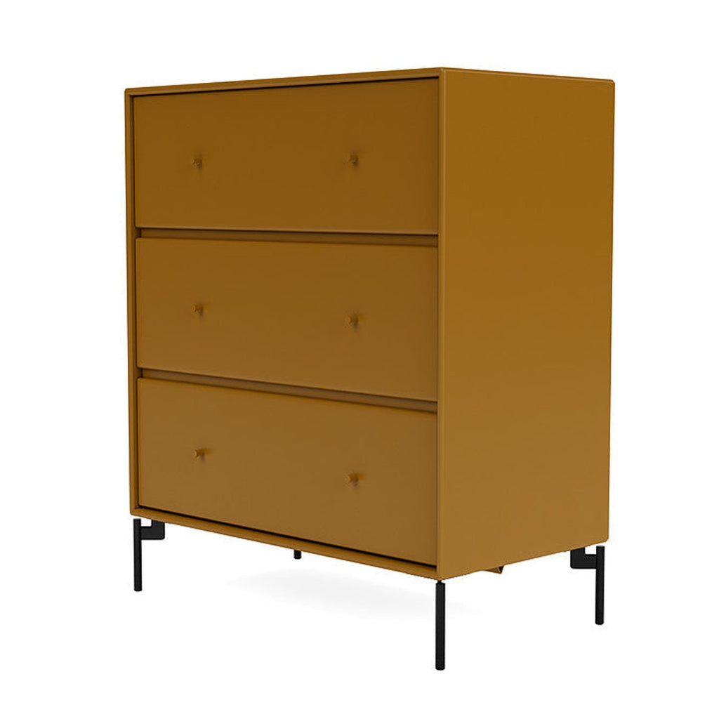 Montana Carry Dresser With Legs, Amber/Black