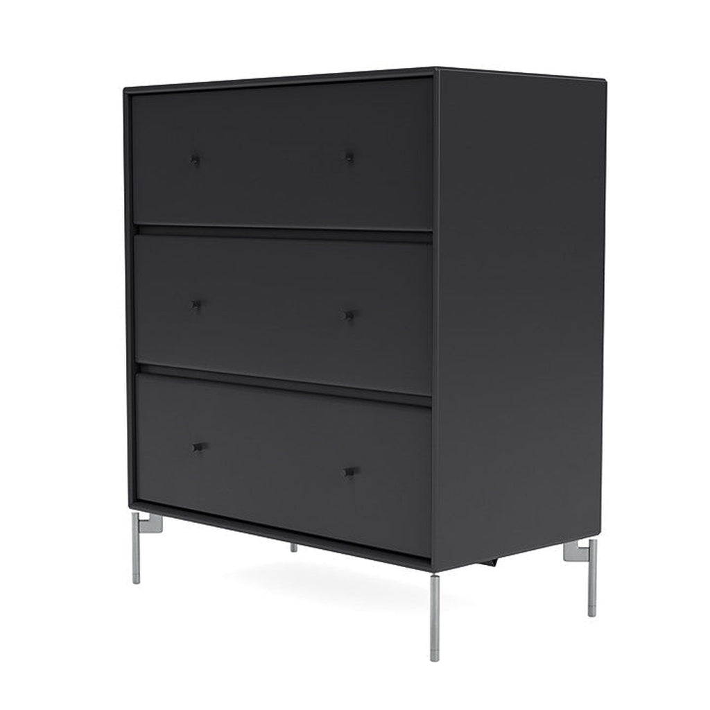 Montana Carry Dresser With Legs, Anthracite/Matt Chrome