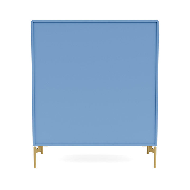 Montana Carry Dresser With Legs, Azure Blue/Brass