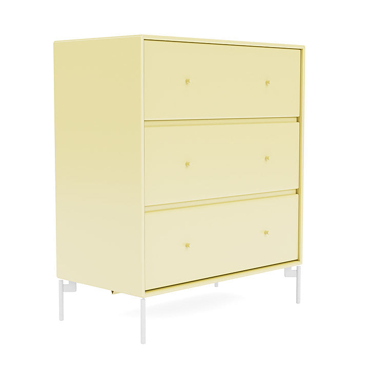 Montana Carry Dresser With Legs, Camomile/Snow White