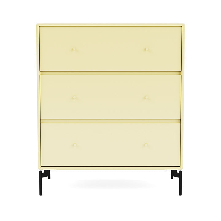 Montana Carry Dresser With Legs, Camomile/Black