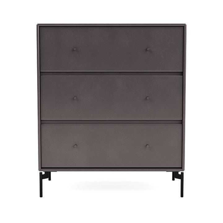 Montana Carry Dresser With Legs, Coffee/Black