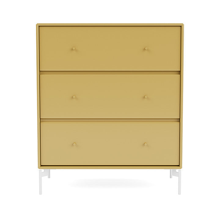 Montana Carry Dresser With Legs, Cumin/Snow White