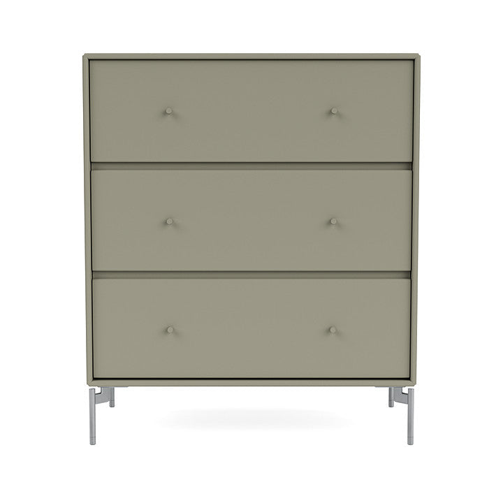 Montana Carry Dresser With Legs, Fennel/Matt Chrome