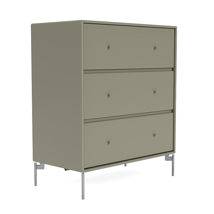 Montana Carry Dresser With Legs, Fennel/Matt Chrome