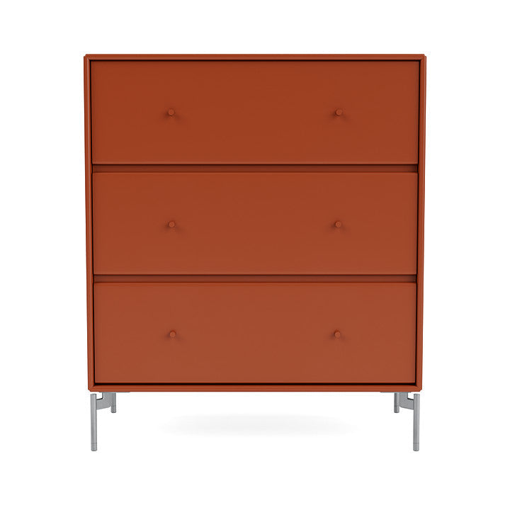 Montana Carry Dresser With Legs, Hokkaido/Matt Chrome