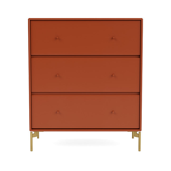 Montana Carry Dresser With Legs, Hokkaido/Brass