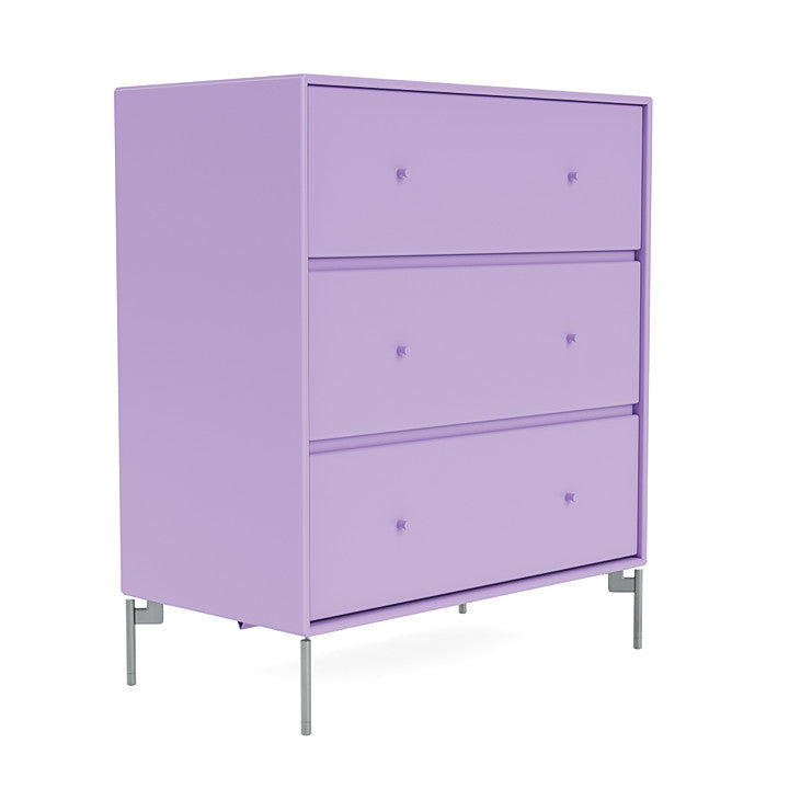 Montana Carry Dresser With Legs, Iris/Matt Chrome