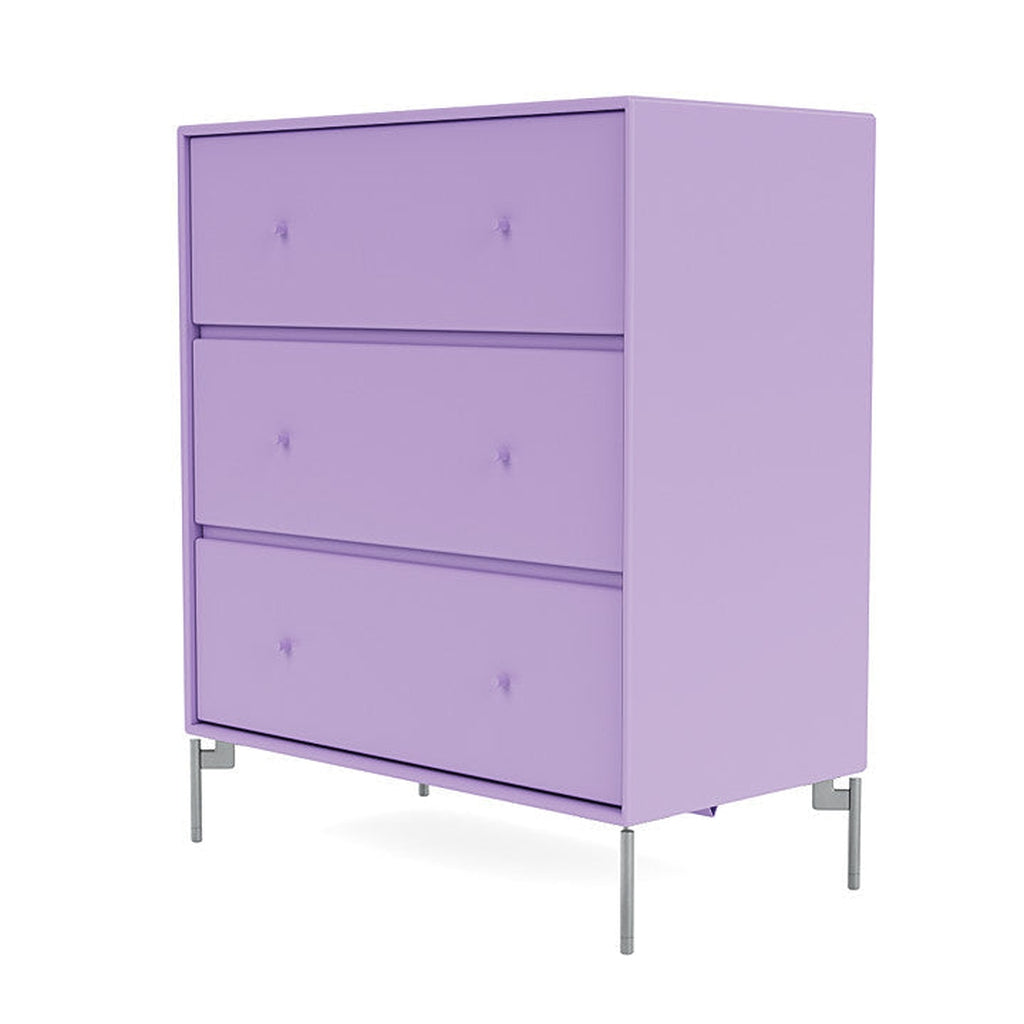 Montana Carry Dresser With Legs, Iris/Matt Chrome