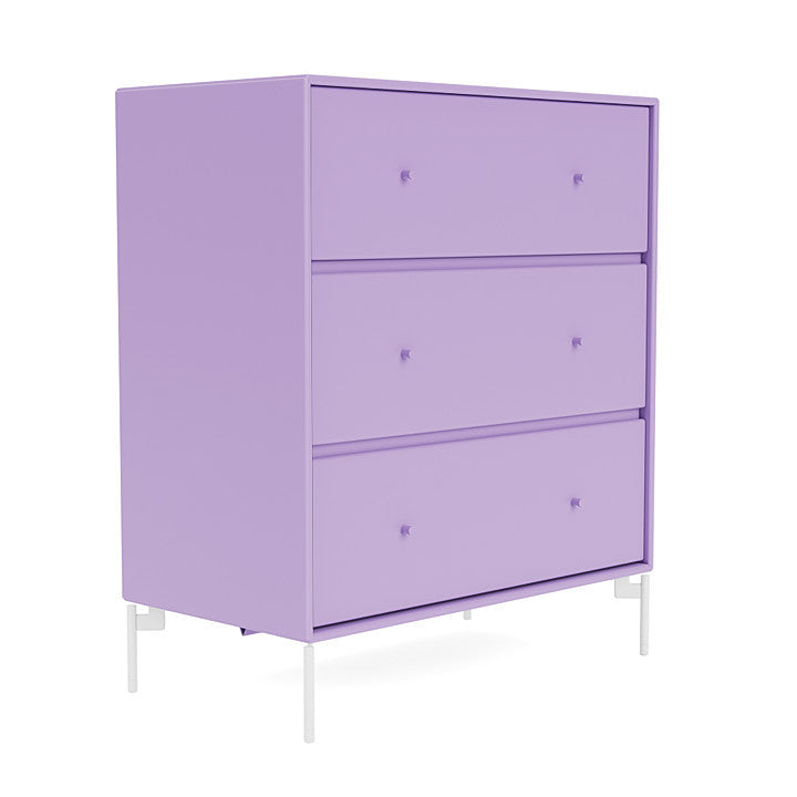 Montana Carry Dresser With Legs, Iris/Snow White