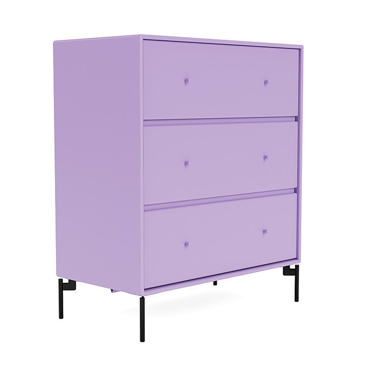 Montana Carry Dresser With Legs, Iris/Black