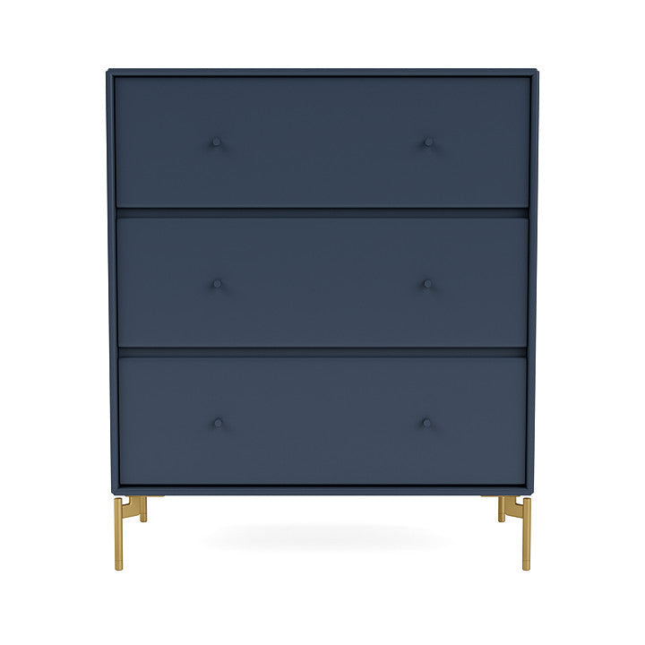 Montana Carry Dresser With Legs, Juniper/Brass