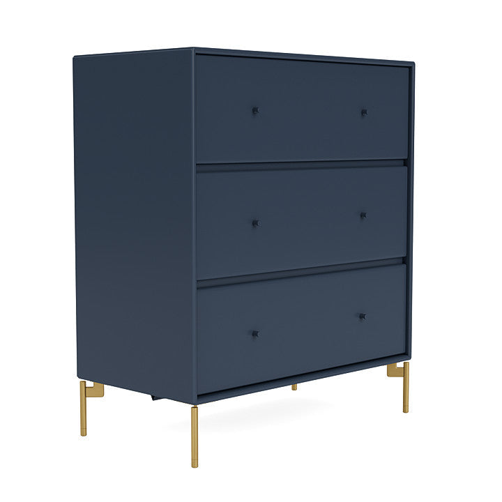 Montana Carry Dresser With Legs, Juniper/Brass