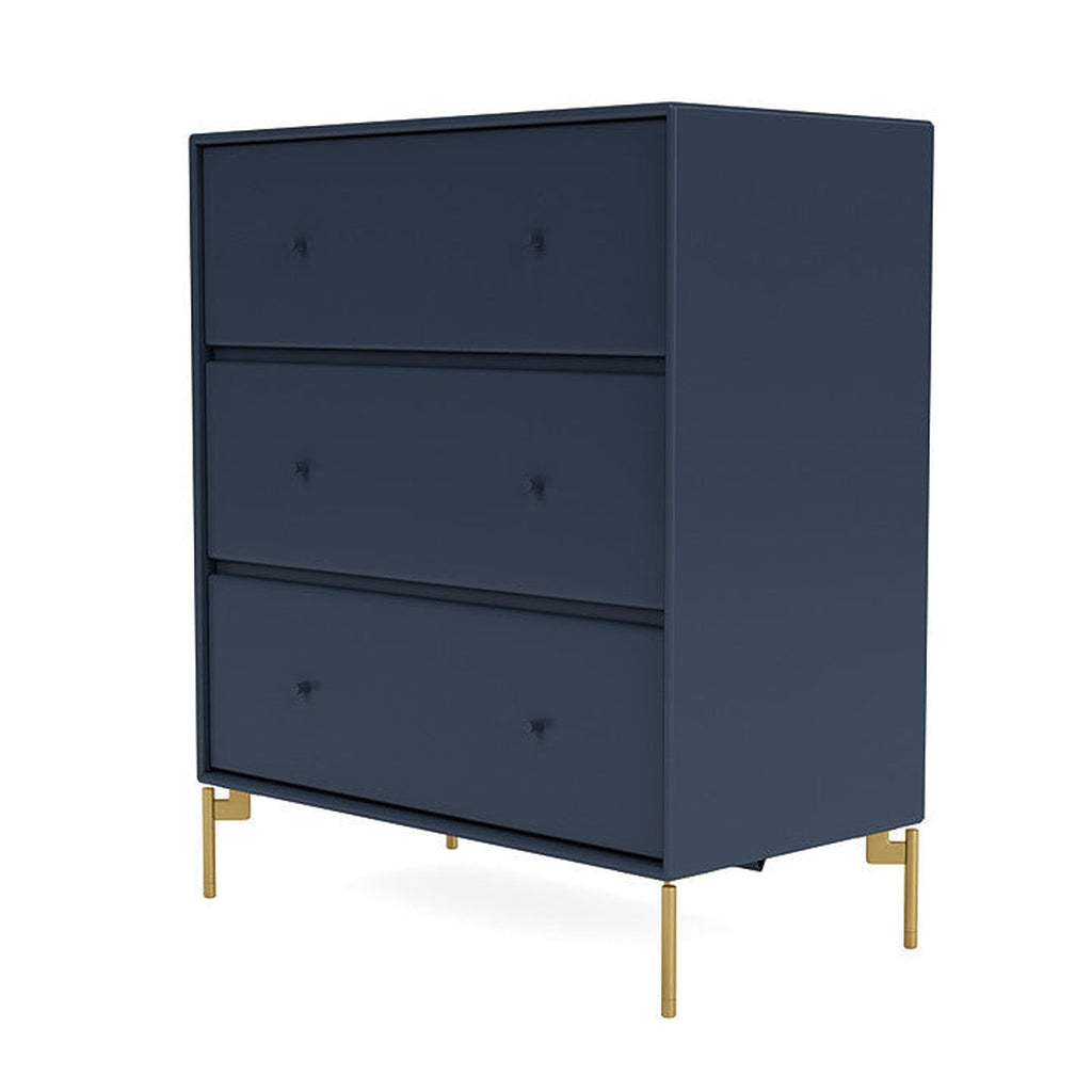 Montana Carry Dresser With Legs, Juniper/Brass