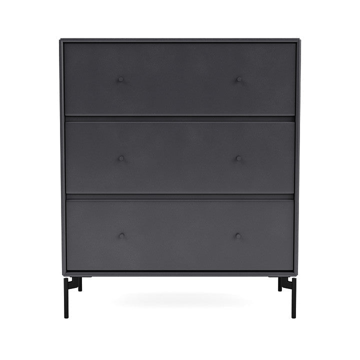 Montana Carry Dresser With Legs, Carbon Black/Black