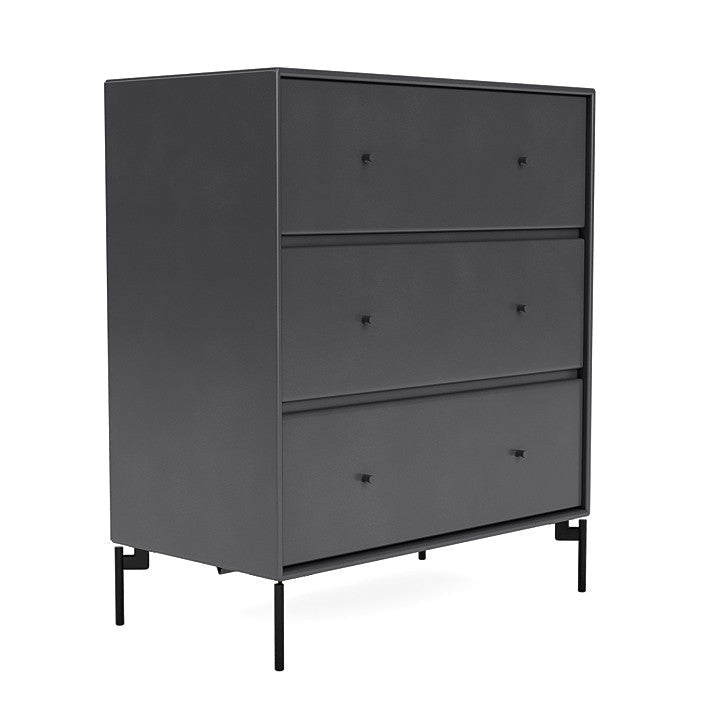 Montana Carry Dresser With Legs, Carbon Black/Black