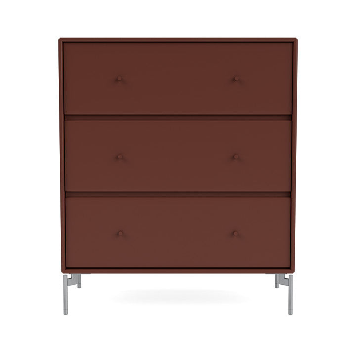 Montana Carry Dresser With Legs, Masala/Matt Chrome