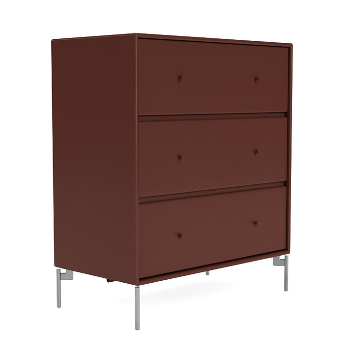 Montana Carry Dresser With Legs, Masala/Matt Chrome