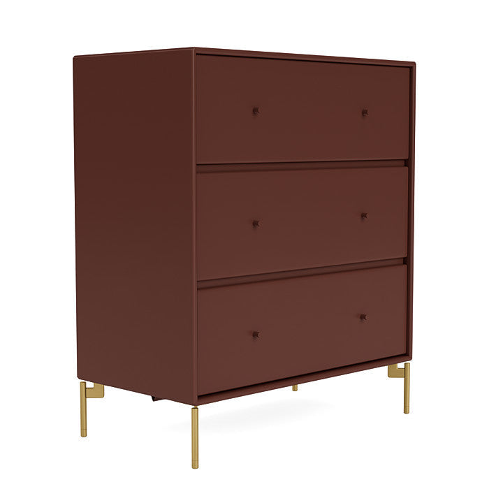 Montana Carry Dresser With Legs, Masala/Brass