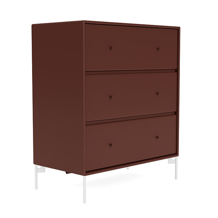 Montana Carry Dresser With Legs, Masala/Snow White