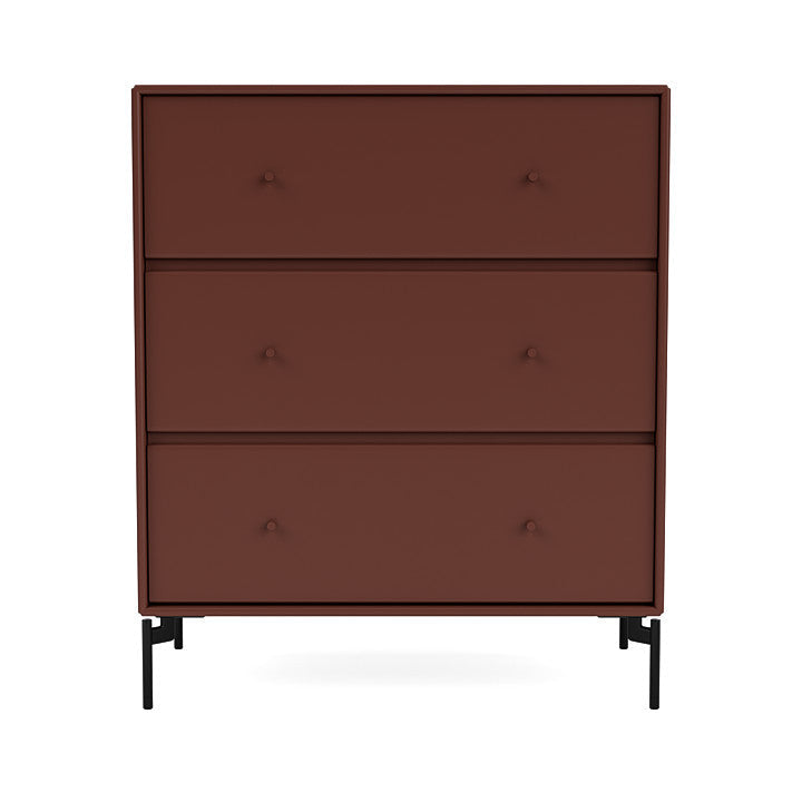 Montana Carry Dresser With Legs, Masala/Black