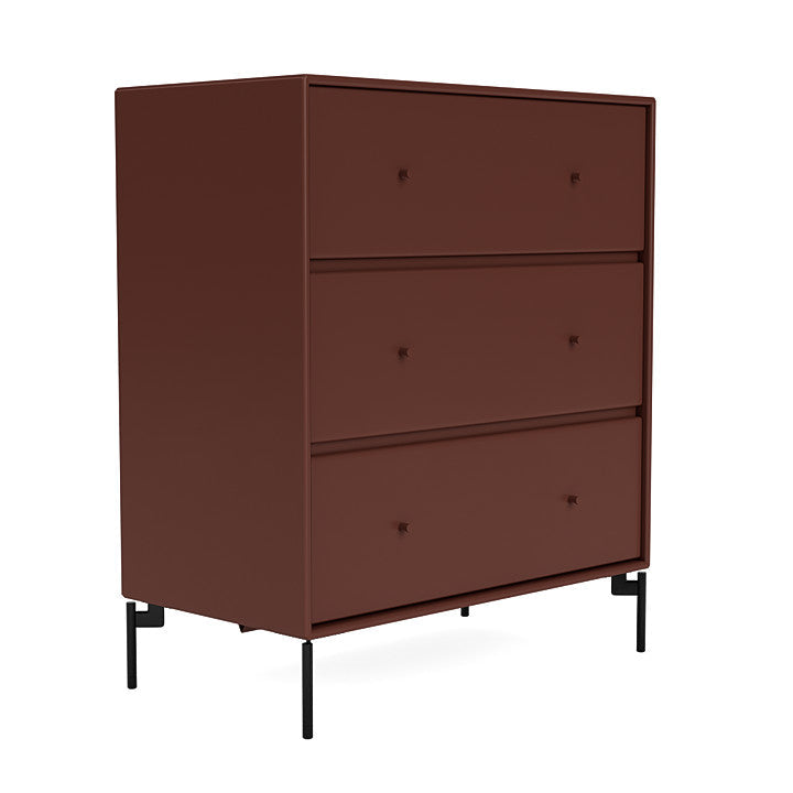 Montana Carry Dresser With Legs, Masala/Black