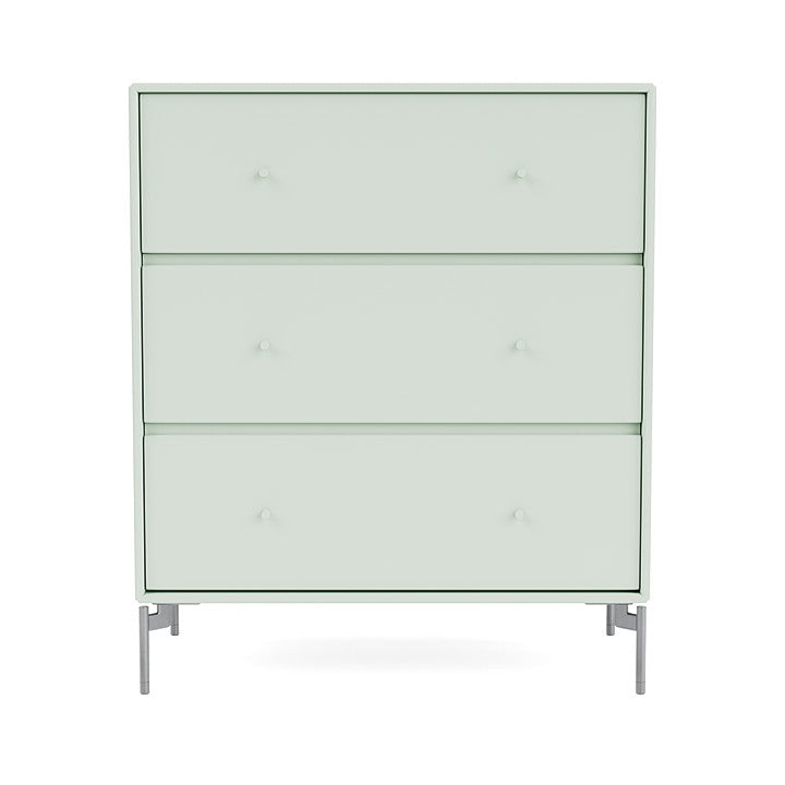 Montana Carry Dresser With Legs, Mist/Matt Chrome