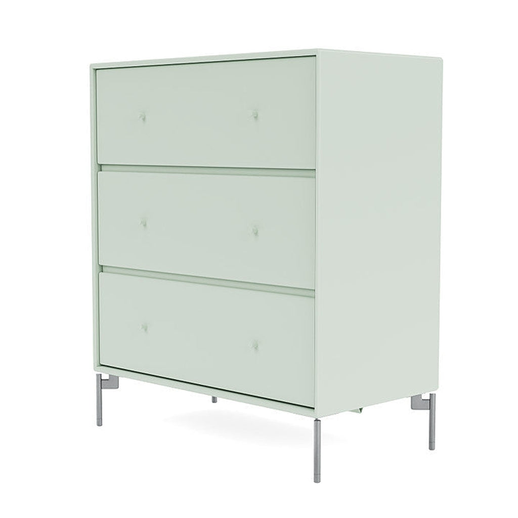 Montana Carry Dresser With Legs, Mist/Matt Chrome