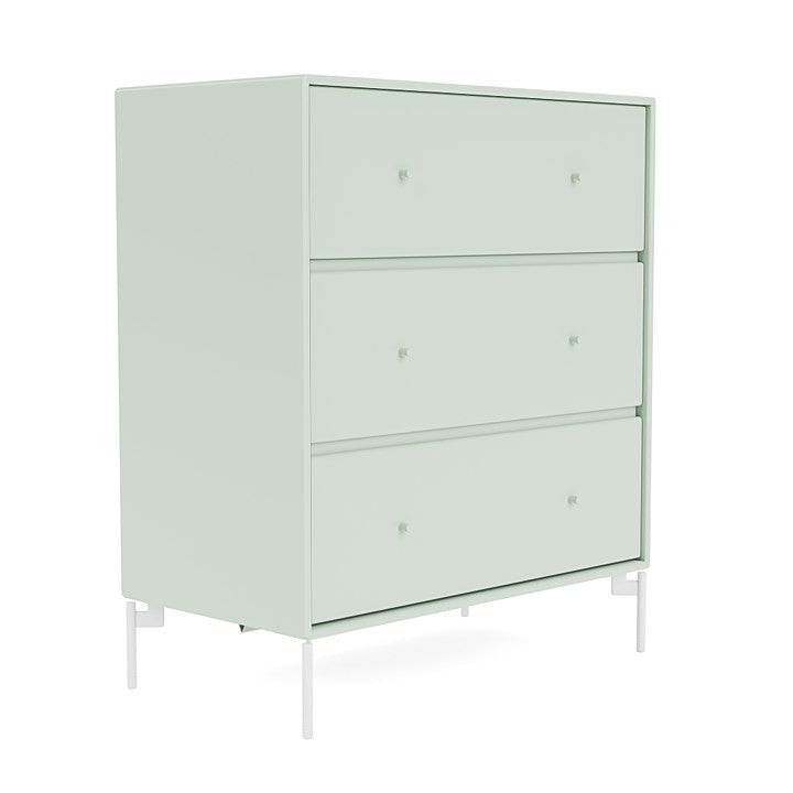 Montana Carry Dresser With Legs, Mist/Snow White