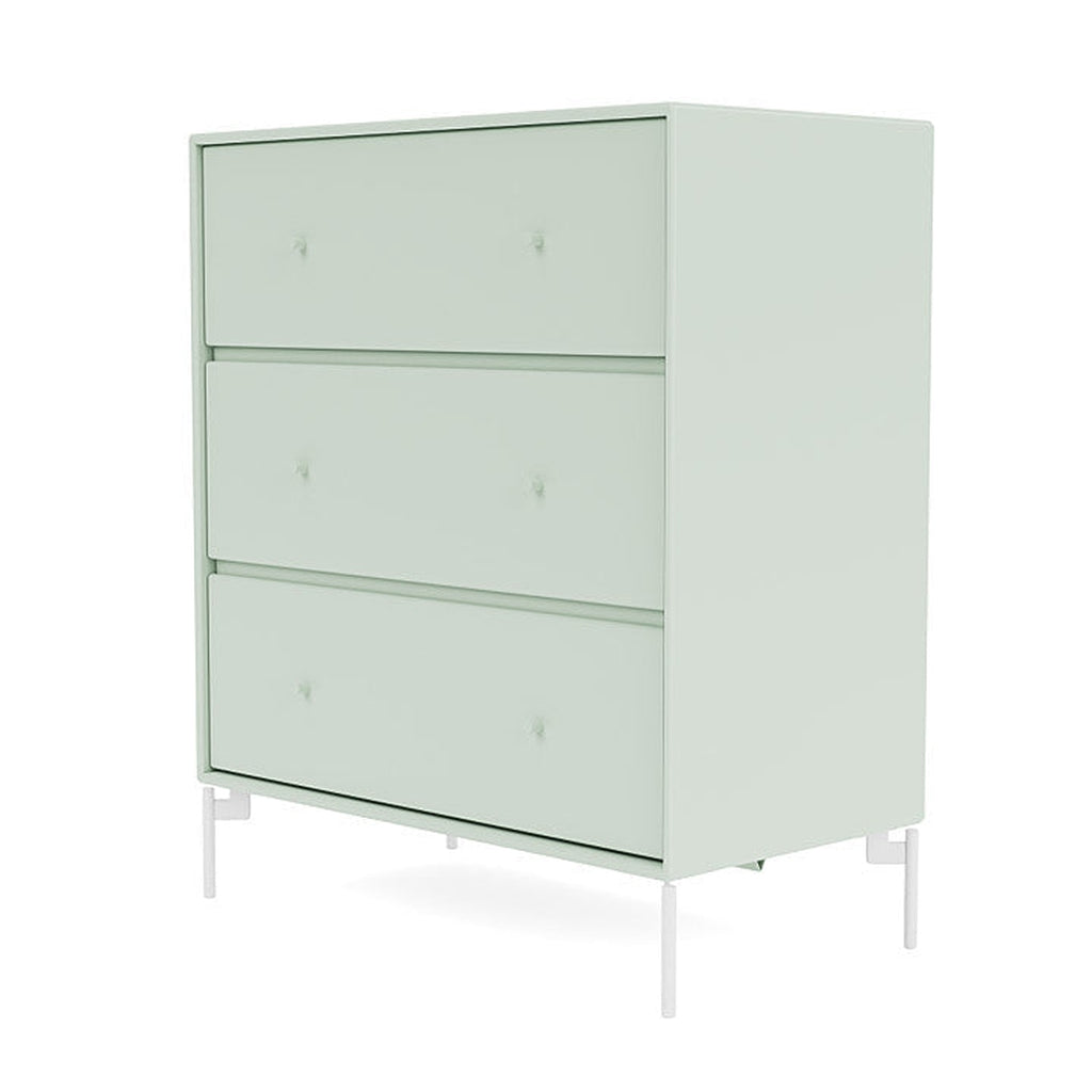 Montana Carry Dresser With Legs, Mist/Snow White