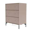 Montana Carry Dresser With Legs, Mushroom Brown/Black