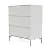 Montana Carry Dresser With Legs, Nordic/Matt Chrome