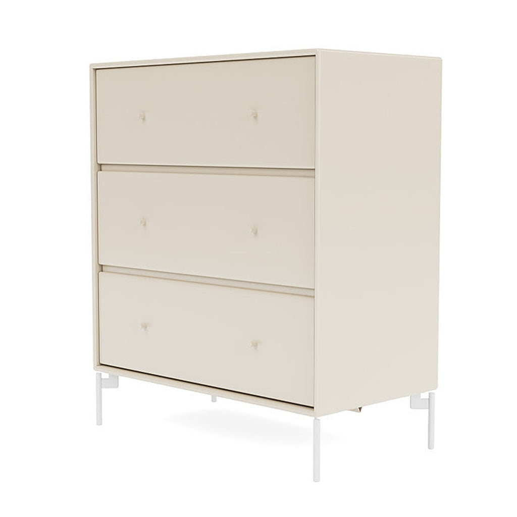 Montana Carry Dresser With Legs, Oat/Snow White