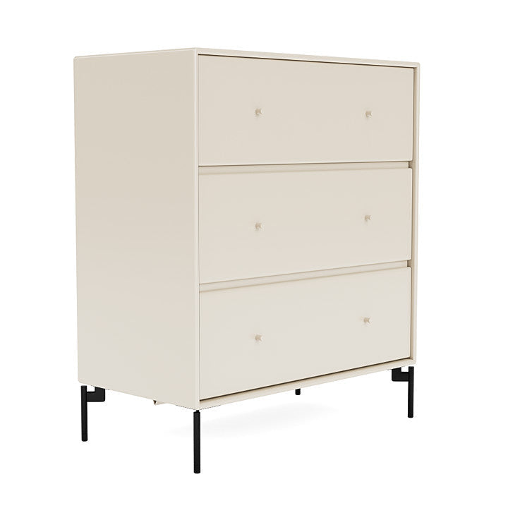 Montana Carry Dresser With Legs, Oat/Black