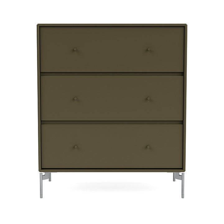 Montana Carry Dresser With Legs, Oregano/Matt Chrome