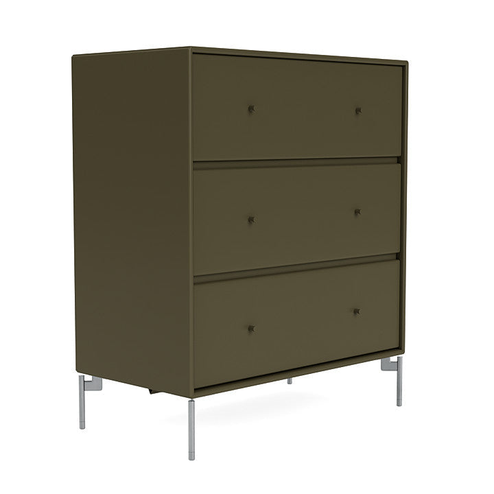 Montana Carry Dresser With Legs, Oregano/Matt Chrome