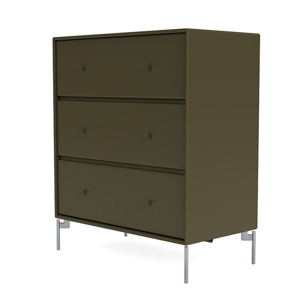 Montana Carry Dresser With Legs, Oregano/Matt Chrome