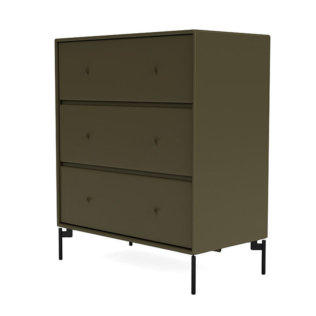 Montana Carry Dresser With Legs, Oregano/Black