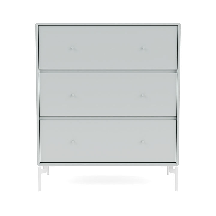 Montana Carry Dresser With Legs, Oyster/Snow White