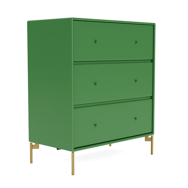 Montana Carry Dresser With Legs, Parsley/Brass