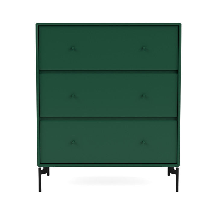 Montana Carry Dresser With Legs, Pine/Black