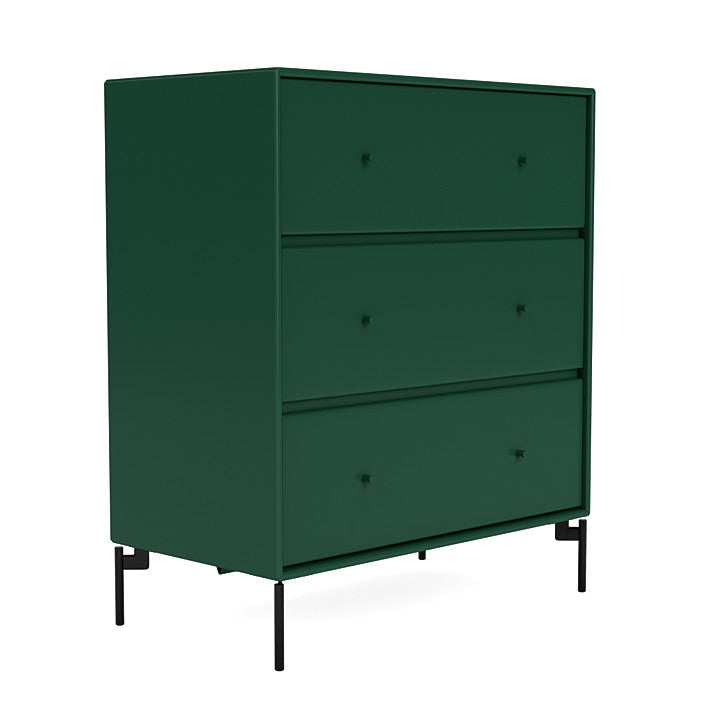 Montana Carry Dresser With Legs, Pine/Black