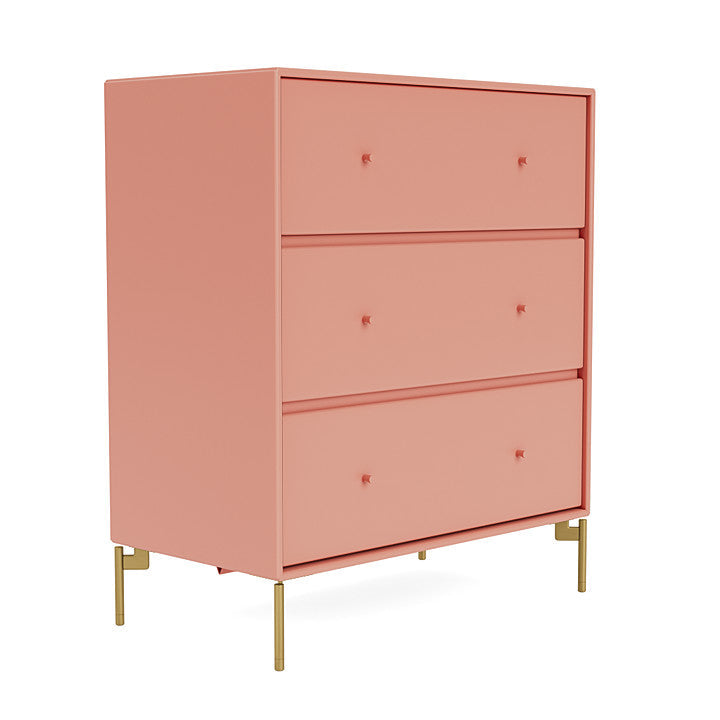 Montana Carry Dresser With Legs, Rhubarb/Brass