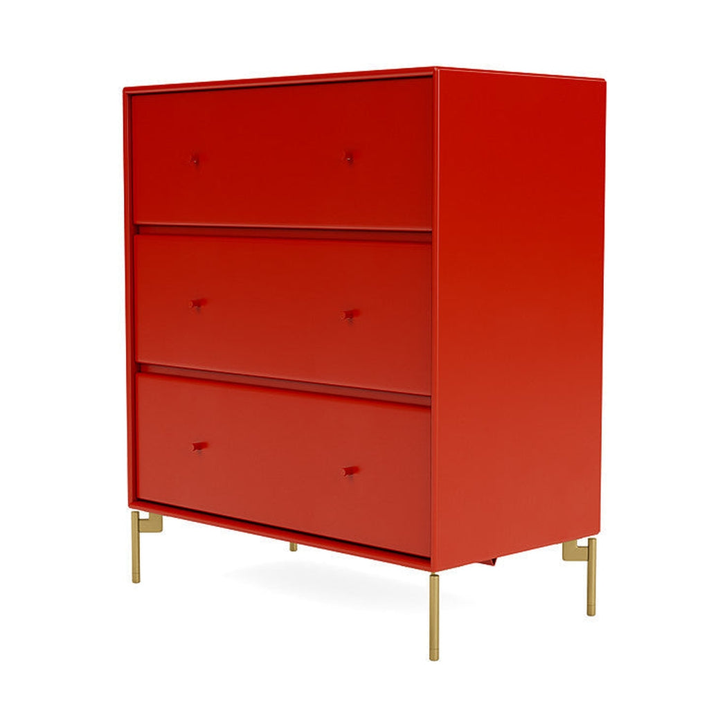 Montana Carry Dresser With Legs, Rosehip/Brass