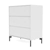 Montana Carry Dresser With Legs, Snow White/Black