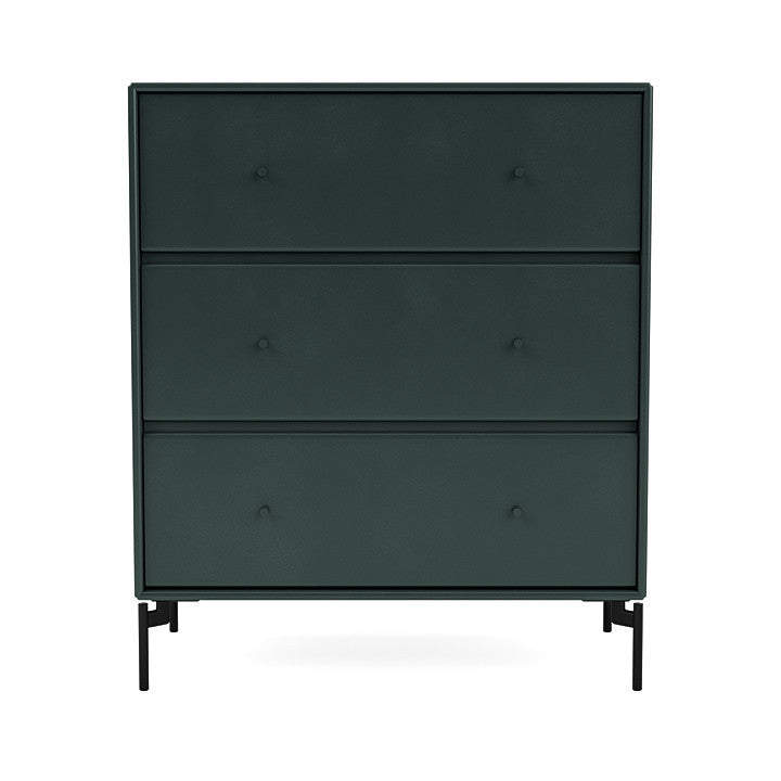 Montana Carry Dresser With Legs, Black Jade/Black